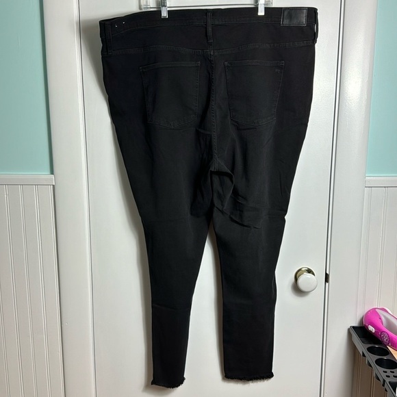 Madewell 10" High-Rise Roadtripper Jeggings Button-Front Edition Black 37 Tall - Picture 7 of 16